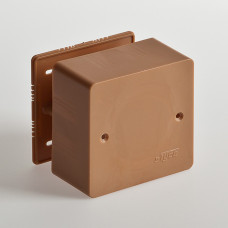 Распаячная коробка внешн. квадрат. коричневая 85х85х45  (65015К)